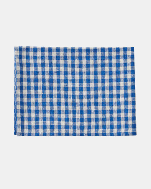 Fog Linen :: Kitchen Cloth, Blue/Natural Check