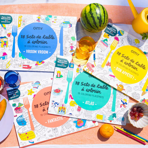 OMY :: Bon Appetit Coloring Placemat