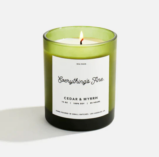 Everything’s Fine :: Cedar & Myrrh Candle 14 oz