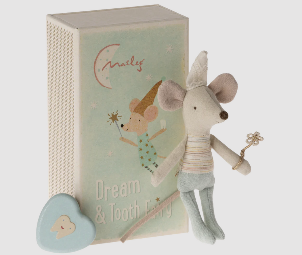 Maileg :: Tooth Fairy Mouse, Little Brother Matchbox