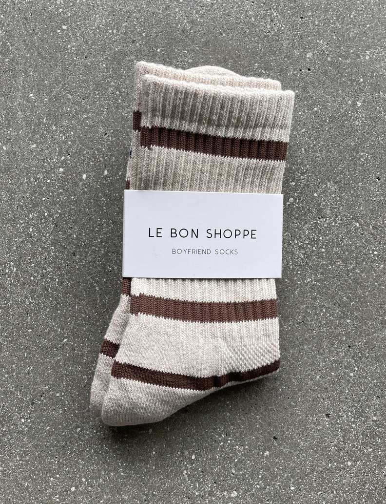 Le Bon Shoppe :: Striped Boyfriend Socks, Multiple Colors