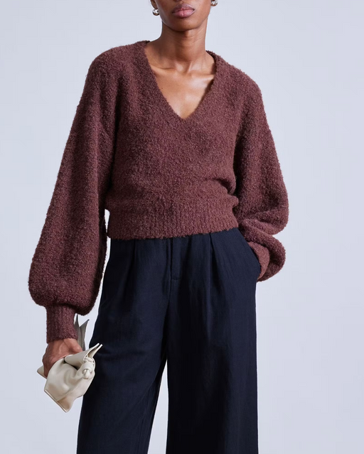 Apiece Apart :: Soft Textural V-Neck Sweater