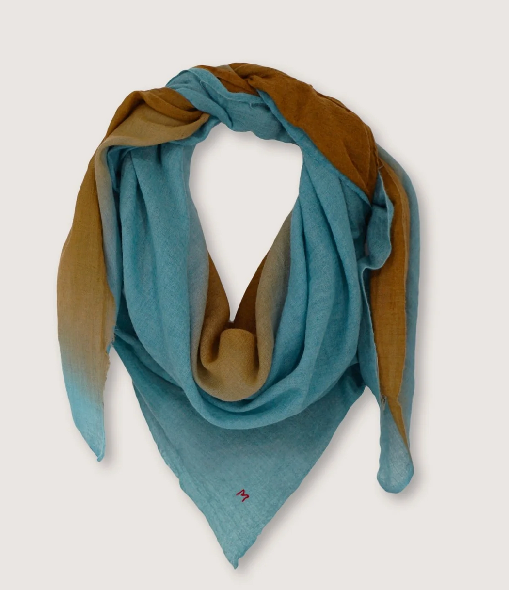 Moismont :: No.753 Dip Dye Square Scarf