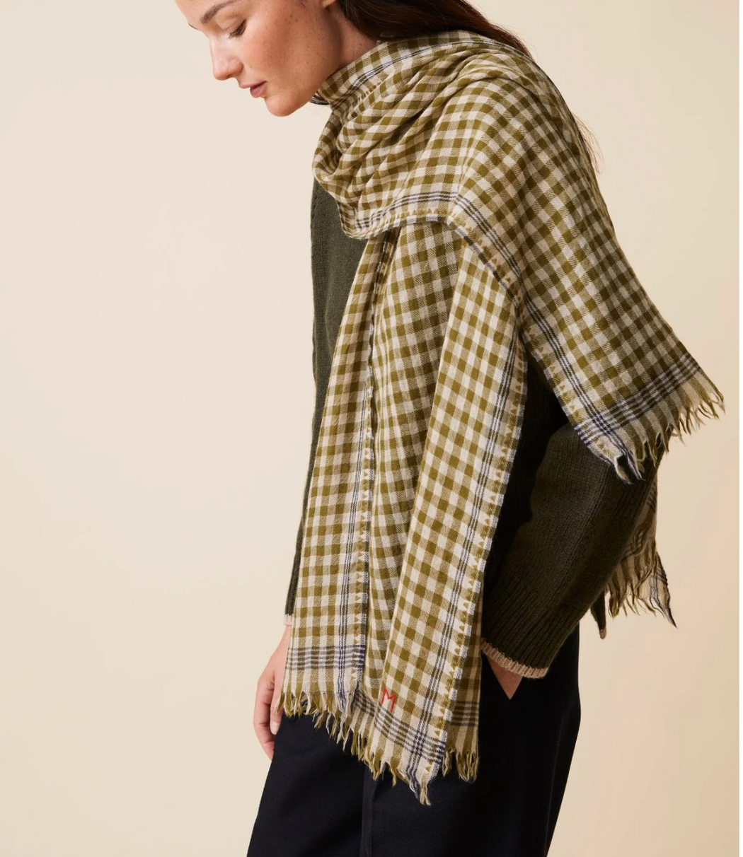 Moismont :: No.693 Khaki Check Scarf