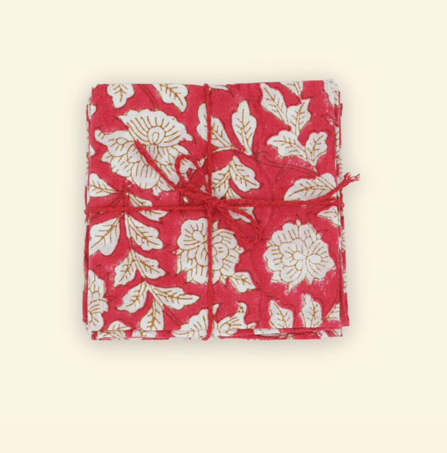 Suzette :: Table Napkins S/4, assorted florals