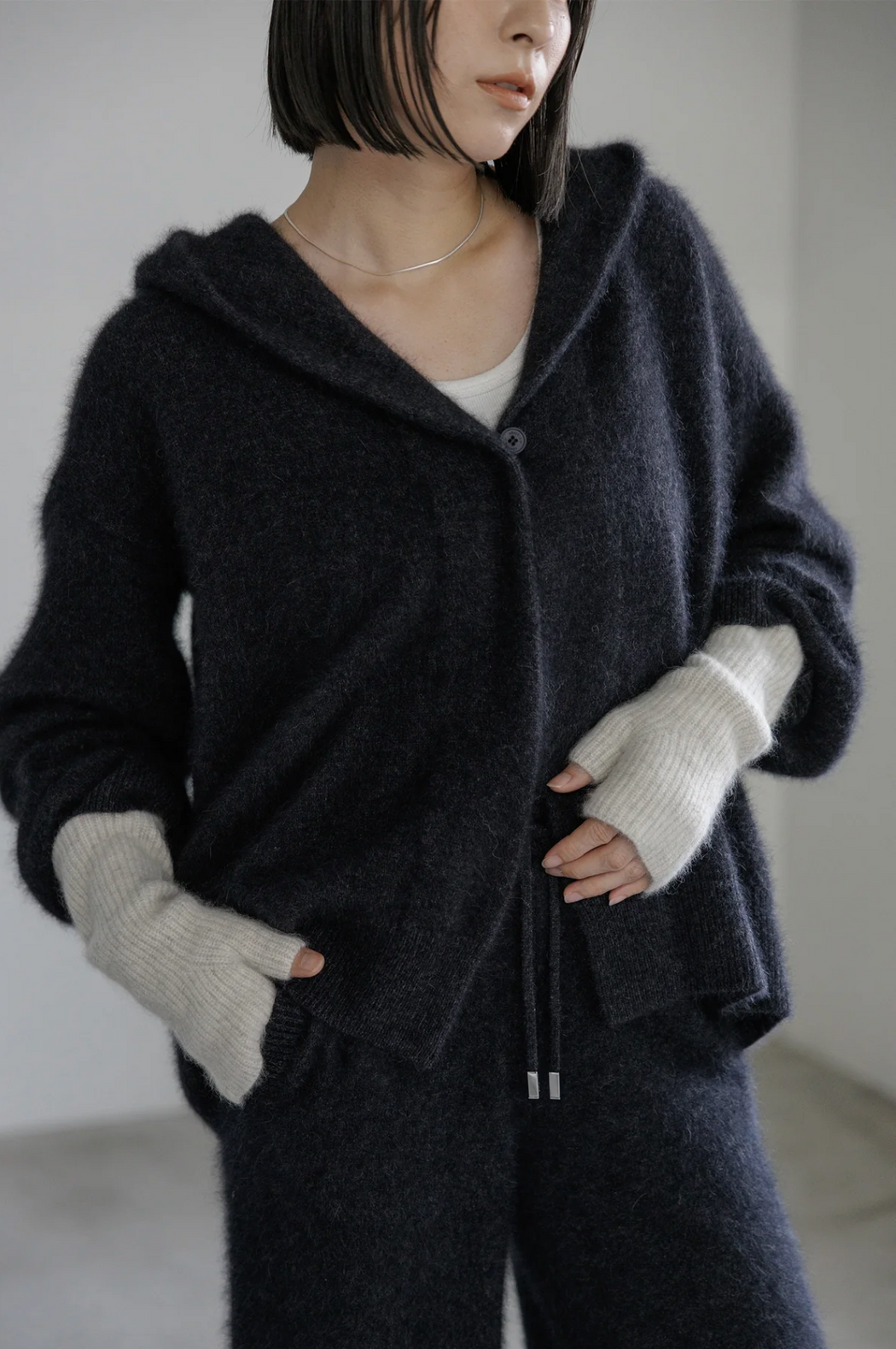 CT Plage :: Fuzzy Hooded Cardigan