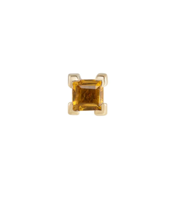 Metier Jewelry :: Mini Princess Gemstone Stud, Citrine