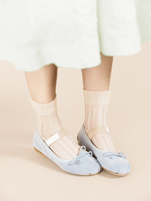 Hansel from Basel :: Mykonos Sheer Short Crew Socks