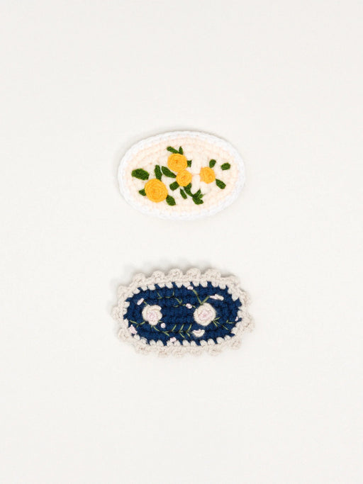 Hansel from Basel :: Polly Crochet Hair Clips, set of 2