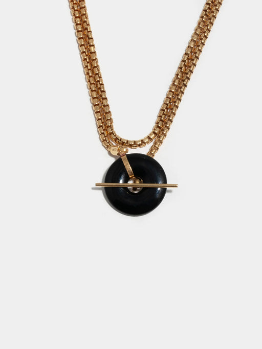 Loren Stewart :: Onyx Toggle Wrap Necklace