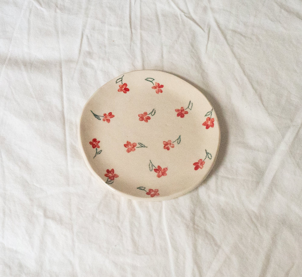 Erika Christine Ceramics :: Red Poppy Catchall Plate