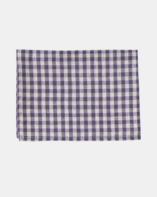 Fog Linen :: Kitchen Cloth, Purple Beige Check (Simone)