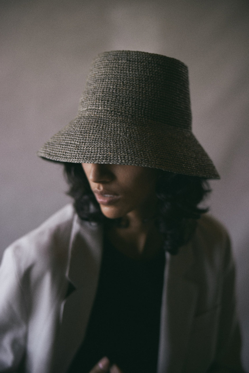 Janessa Leone :: Felix Bucket Hat, Raffia Straw