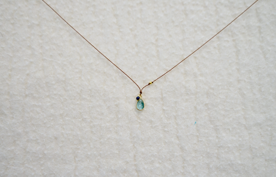 Margaret Solow :: Emerald w/ Sapphire Charm Necklace