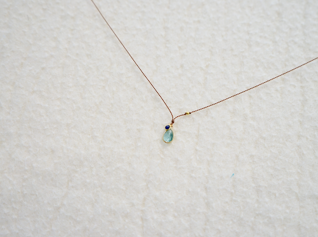 Margaret Solow :: Emerald w/ Sapphire Charm Necklace