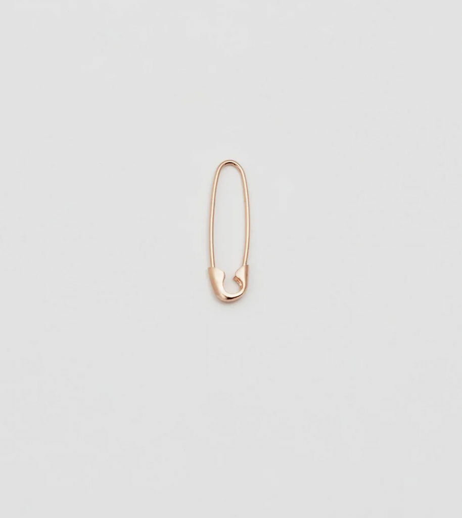 Loren Stewart :: Mini Safety Pin, 14K Rose Gold SINGLE